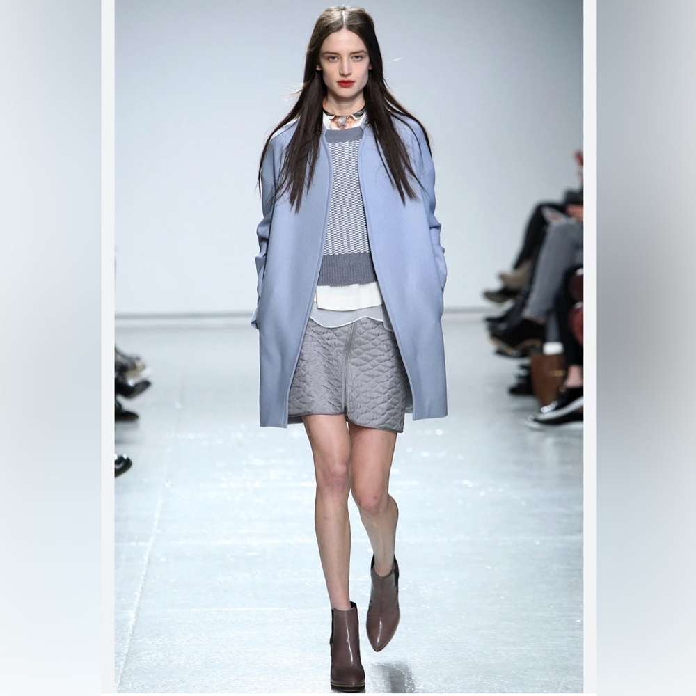 Rebecca Taylor Melton Cocoon Coat (Light Blue) - New without tags